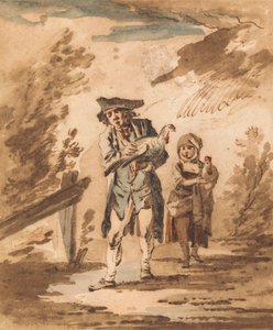 Rustiques avec volaille revenant du marché - Philippe Jacques de Loutherbourg