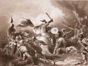 La Bataille de Hastings, gravée par A.H. Payne - Philippe Jacques de Loutherbourg