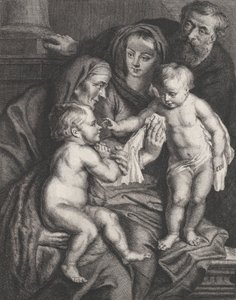 La Sainte Famille avec Sainte Élisabeth et le jeune Saint Jean-Baptiste, vers 1615-1675
