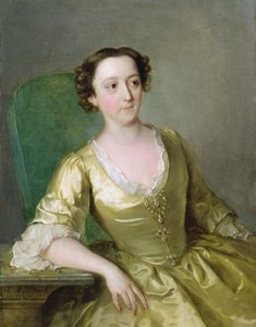 Miss Adams, vers 1741 (huile sur toile) - Philippe Mercier