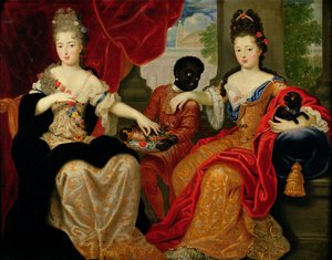 Portrait de Françoise-Marie de Bourbon (1677-1749) et Louise-Françoise de Bourbon (1673-1743)