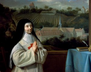 Mère Marie-Angélique Arnauld (détail) - Philippe de (attr. to) Champaigne