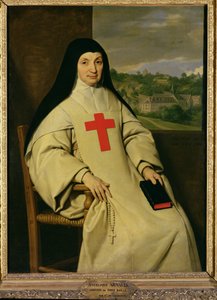 Mère Angélique Arnauld (1591-1661) Abbesse de Port-Royal, 1654 - Philippe de Champaigne