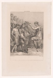 Apothéose de Jean Racine (Son génie et Melpomène le mènent à l