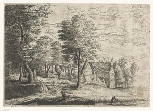 Paysage avec berger et son troupeau - Philips Augustijn Immenraet