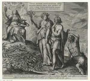 Allégorie sur la pénitence et le repentir - Philips Galle (attributed to workshop of)