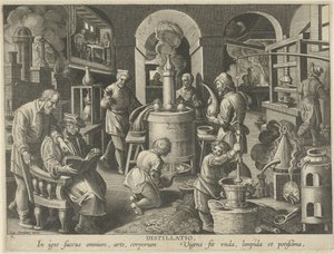 Distillation - Philips Galle (attributed to workshop of)