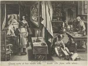 Médicament contre la syphilis - Philips Galle (attributed to workshop of)
