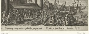 Marché aux poissons (Chasse et pêche) - Philips Galle (attributed to workshop of)
