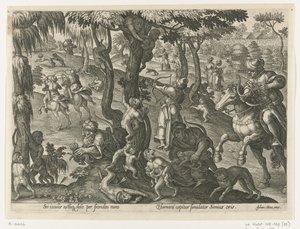 Chasse aux singes - Philips Galle