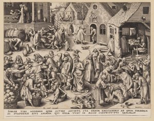La charité, tirée des Sept vertus - Philips Galle
