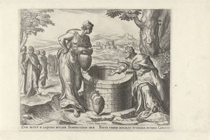 Christ et la femme samaritaine au puits - Philips Galle