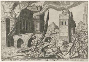 La prise de Tirza Les jours de malheur du peuple juif (titre de la série) - Philips Galle