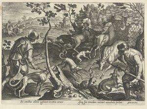 Chasse aux cerfs avec des pièges - Philips Galle