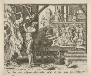 Le veau gras est abattu - Philips Galle