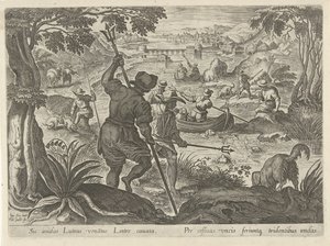 Chasse aux loutres - Philips Galle