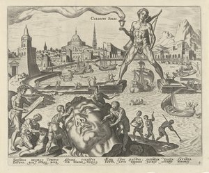 Colosse de Rhodes (Colossvs Solis, De acht wereldwonderen) - Philips Galle