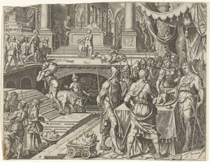 Le roi Josias célèbre la Pâque - Philips Galle