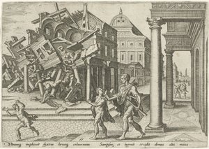 Samson détruit le temple des Philistins