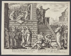 Saint Pierre prêchant à Jérusalem