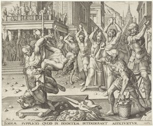 Lapidation des anciens - Philips Galle