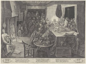 Lit de mort de Marie - Philips Galle