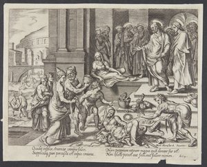 La mort de Saphira - Philips Galle