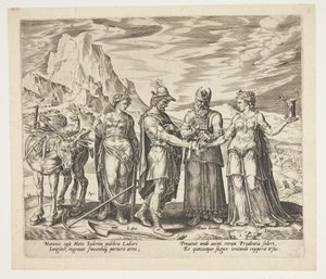 Le mariage du travail et de la diligence - Philips Galle