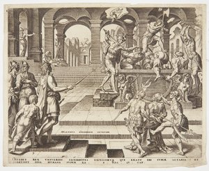 Le massacre des prêtres de Samarie - Philips Galle