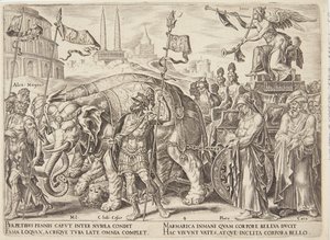 Le triomphe de la renommée - Philips Galle