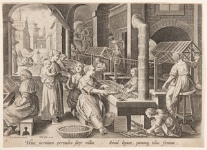 Dévidage des cocons - Philips Galle