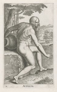 Nymphe des eaux Vénus Acidalia (Stroom- en waternimfen) - Philips Galle