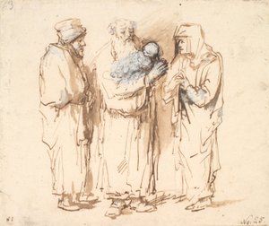 Joachim avec le petit Christ, Anne et une troisième figure