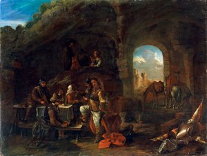 Scène de taverne, vers 1640-1665 - Philips Wouwerman