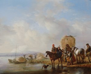 Le chariot de foin, après vers 1650