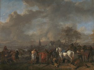 La victoire des paysans - Philips Wouwerman