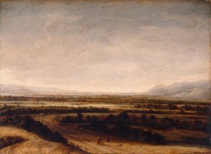 Paysage Plat avec Vue sur des Collines Lointaines - Phillips de Koninck