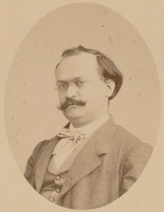 Portrait du compositeur Charles Lecocq 1832-1918, 1866 - Photo studio A. Legras.