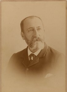 Portrait du compositeur Camille Saint-Saëns 1835-1921 - Photo studio J. Lacroix.