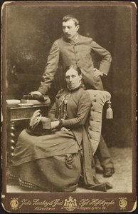 Portrait de Mette et Paul Gauguin, 1885 - Photo studio Julie Laurberg and Franziska