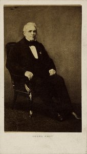 Portrait du dramaturge et librettiste Eugène Scribe 1791-1861, 1860-1861 - Photo studio Paul Émile Pesme.