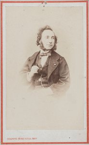 Portrait du violoniste et compositeur Camillo Sivori 1815-1894 - Photo studio Trantoul Père and Fils.