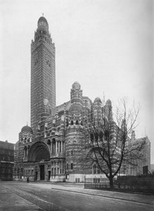 La cathédrale catholique romaine de Westminster, Londres, 1911 - Photochrom Co Ltd of London