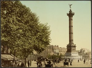 [Colonne de Juillet, Place de la Bastille, Paris, France] - Photochrom Zürich