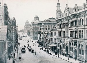Bridge Street, Sydney, vers 1900, de 