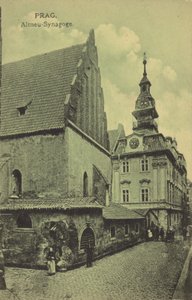 Ancienne Nouvelle Synagogue, Prague (photo n/b)