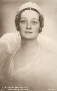Astrid de Suède, reine des Belges, épouse de Léopold III de Belgique - Photographer Belgian