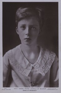 Prince héritier Léopold, plus tard Roi Léopold III de Belgique (photo n/b) - Photographer Belgian