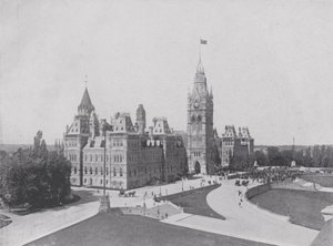 Le Bloc central, Bâtiments du Parlement, Ottawa - Photographer Canadian