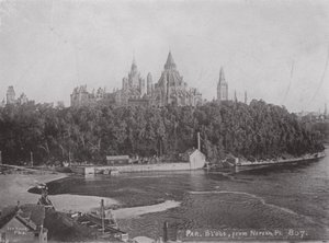 Les bâtiments du Parlement, Ottawa, depuis Nepean Point - Photographer Canadian